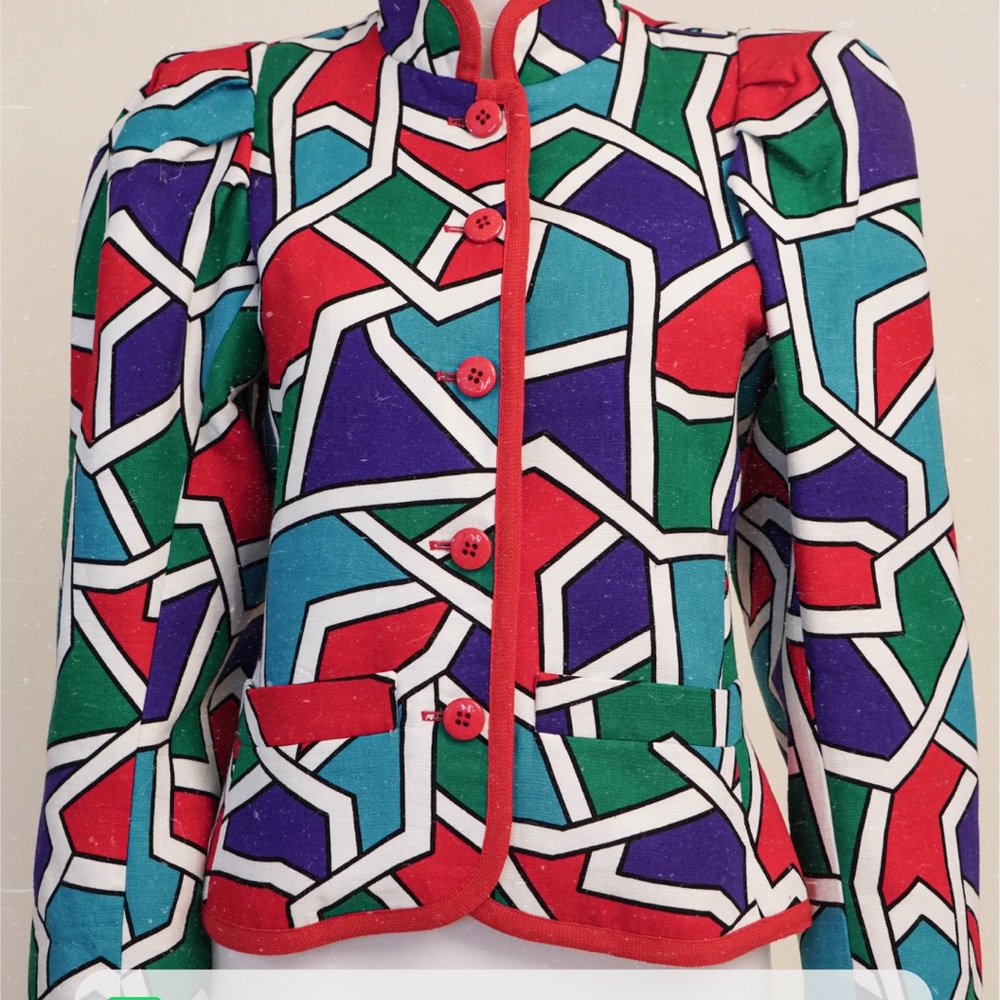 Saint Laurent Color Block Jacket - image 7